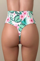 Sexy High Waist Brazilian Cheeky Thong Bikini Bottom