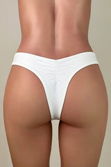 Sexy Low Waist High Cut Brazilian Cheeky Scrunch Bikini Bottom