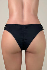 Strappy Criss Cross Side String Low Rise Brazilian Cheeky Scrunch Bikini Bottom